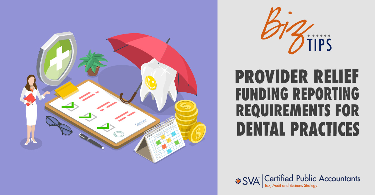 Provider Relief Funding Reporting Requirements for Dental Practices