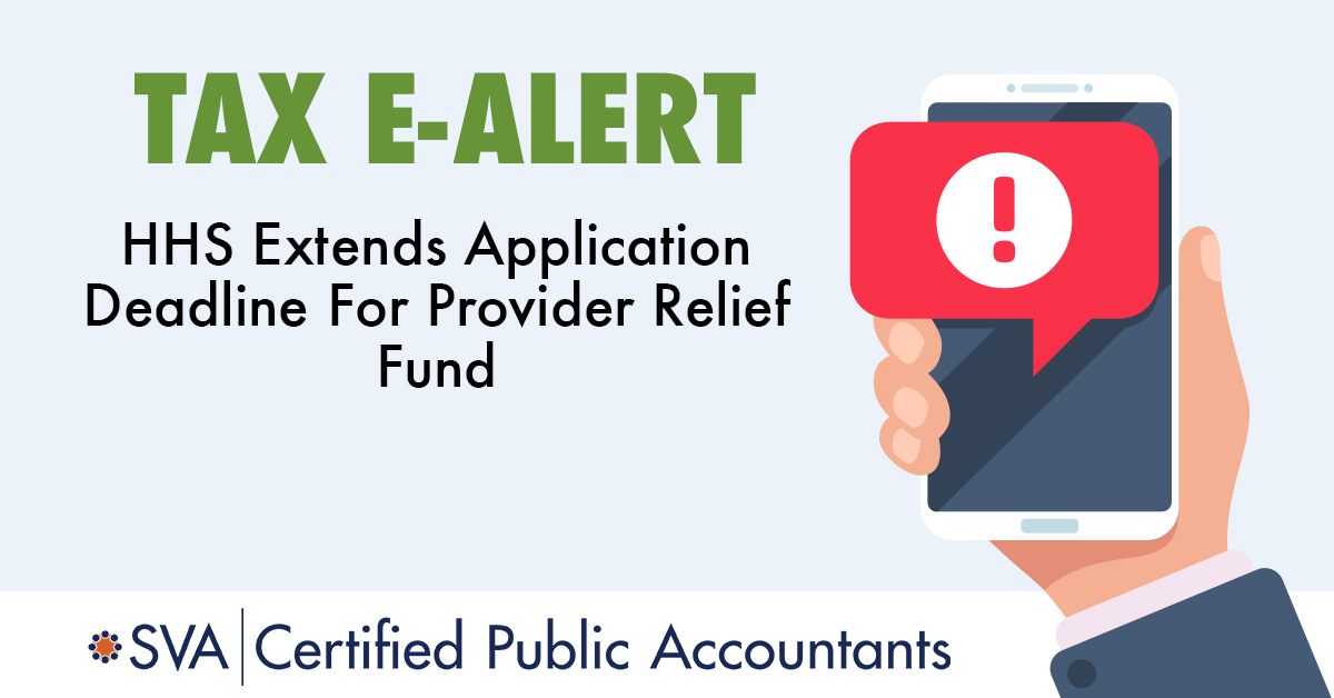 HHS Extends Application Deadline For Provider Relief Fund