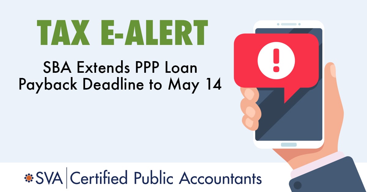 SBA Extends PPP Loan Payback Deadline to May 14