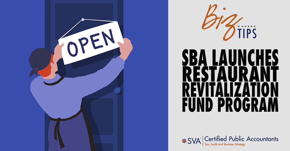 SBA Launches Restaurant Revitalization Fund Program