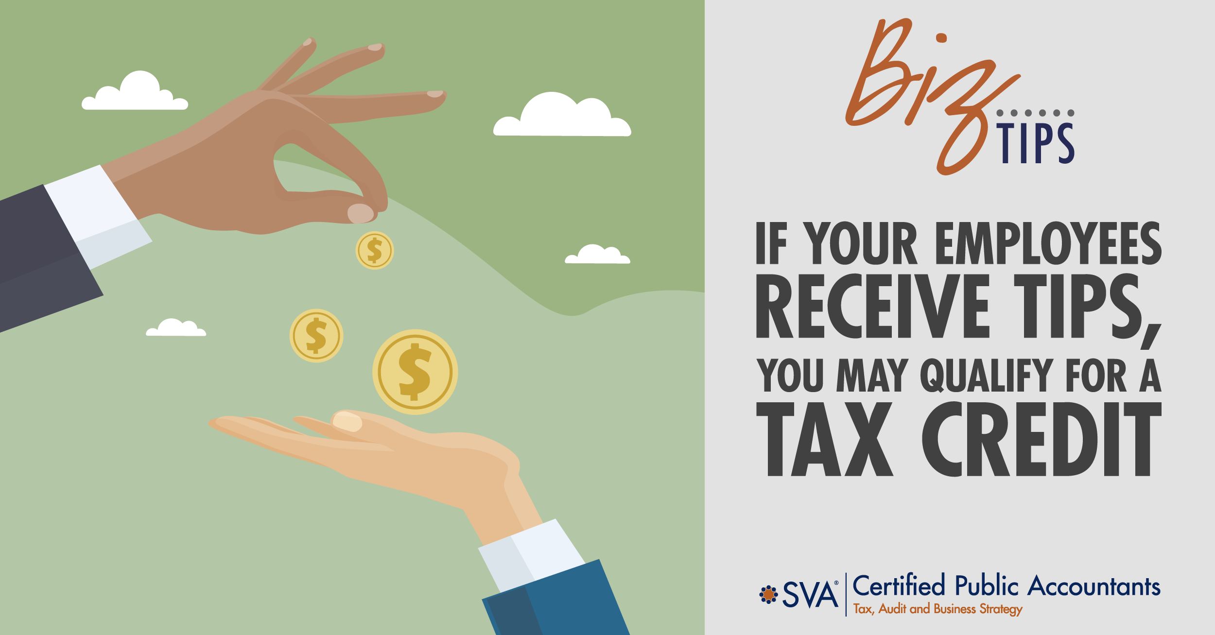 If Your Employees Receive Tips, You May Qualify for a Tax Credit