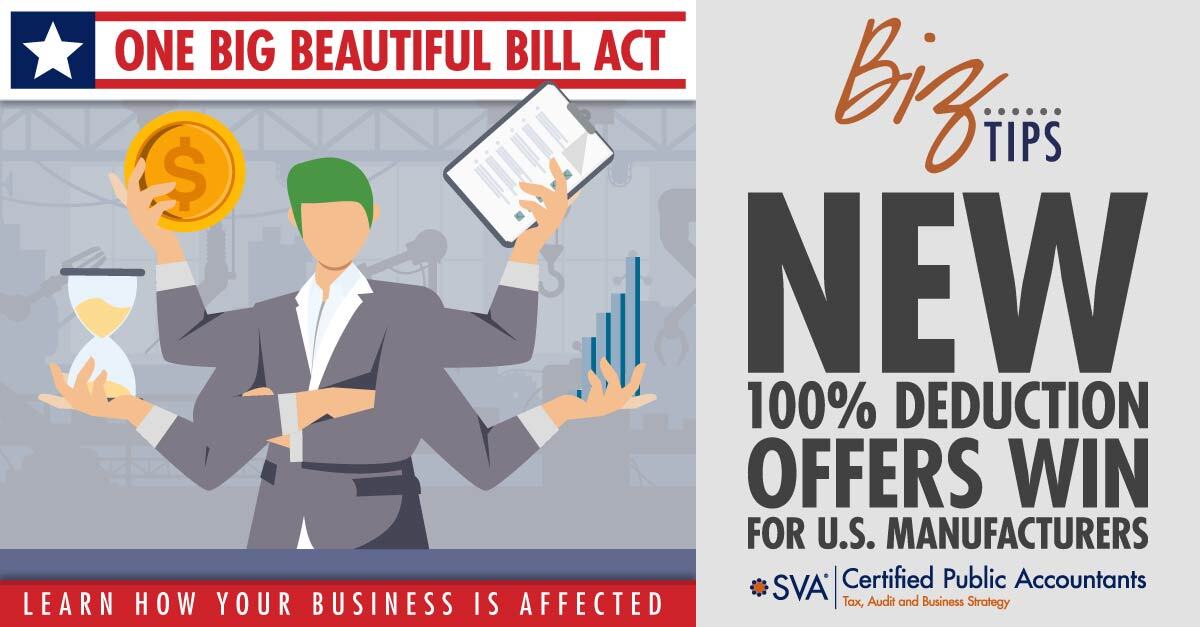New 100% Deduction Offers Win for U.S. Manufacturers