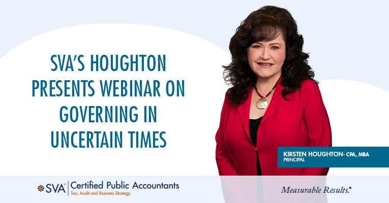 SVA’s Houghton Presents Webinar on Governing in Uncertain Times
