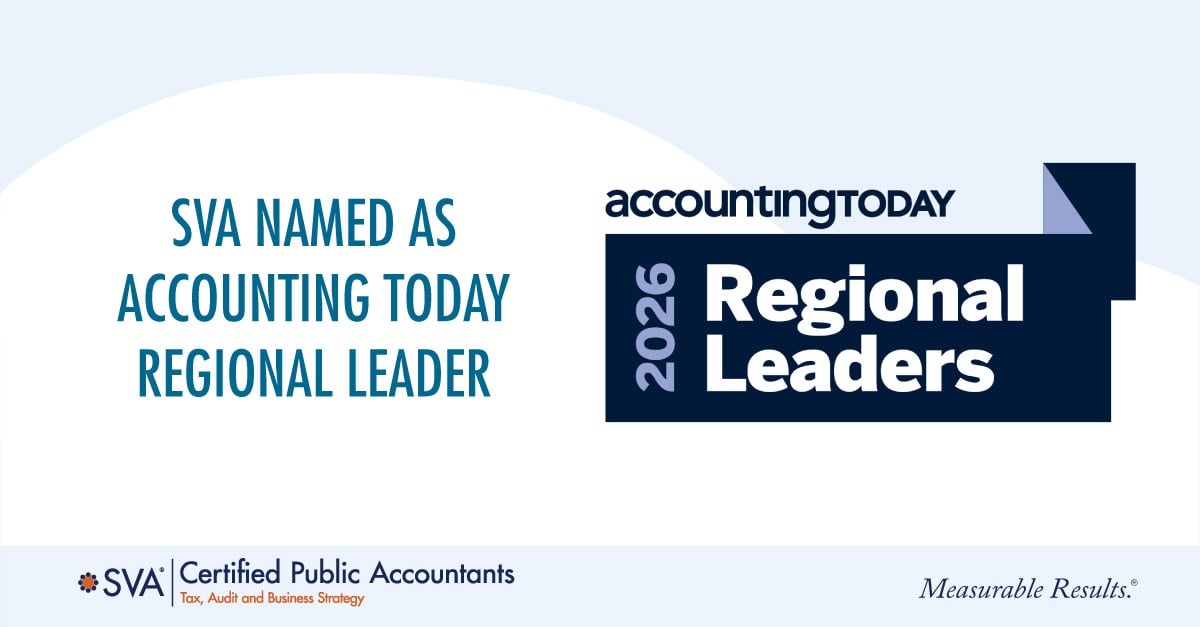 SVA Named as Accounting Today Regional Leader