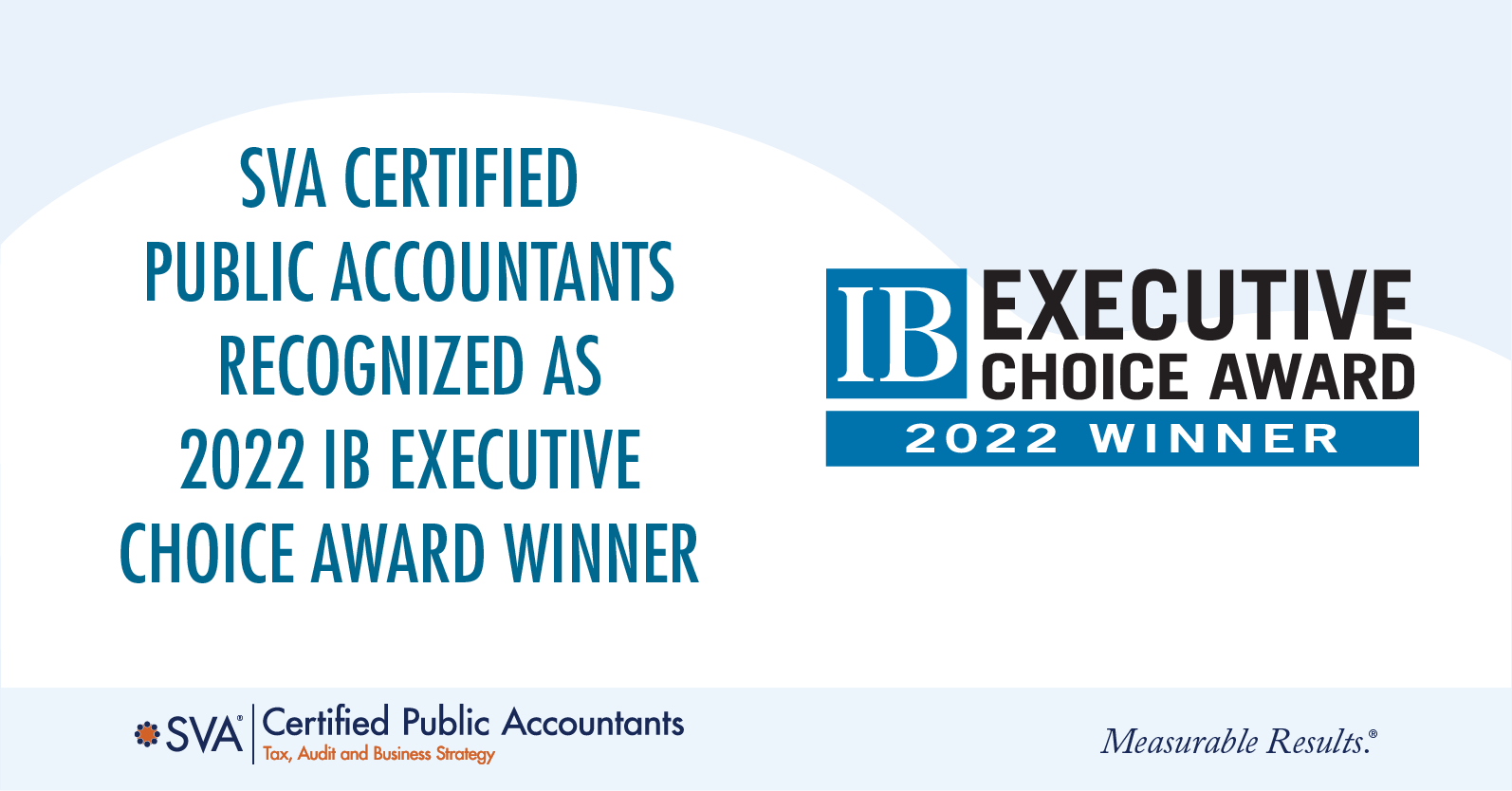 SVA Certified Public Accountants Recognized as 2022 IB Executive Choice Award Winner