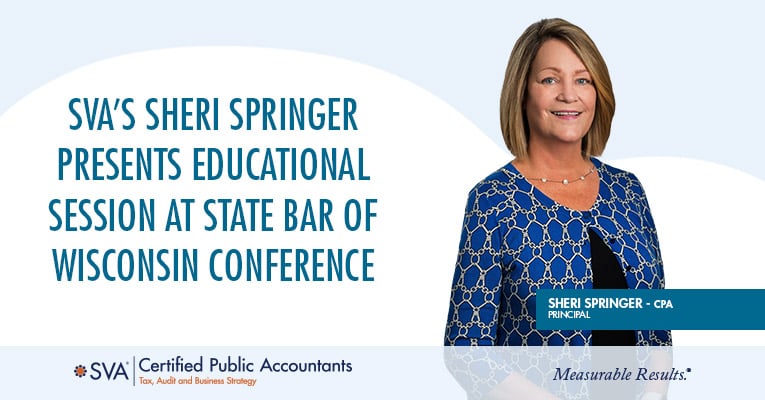 SVA’s Sheri Springer Presents Educational Session at State Bar of Wisconsin Conference 