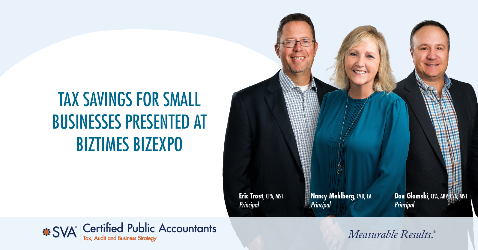 Tax Savings for Small Businesses Presented at BizTimes BizExpo  