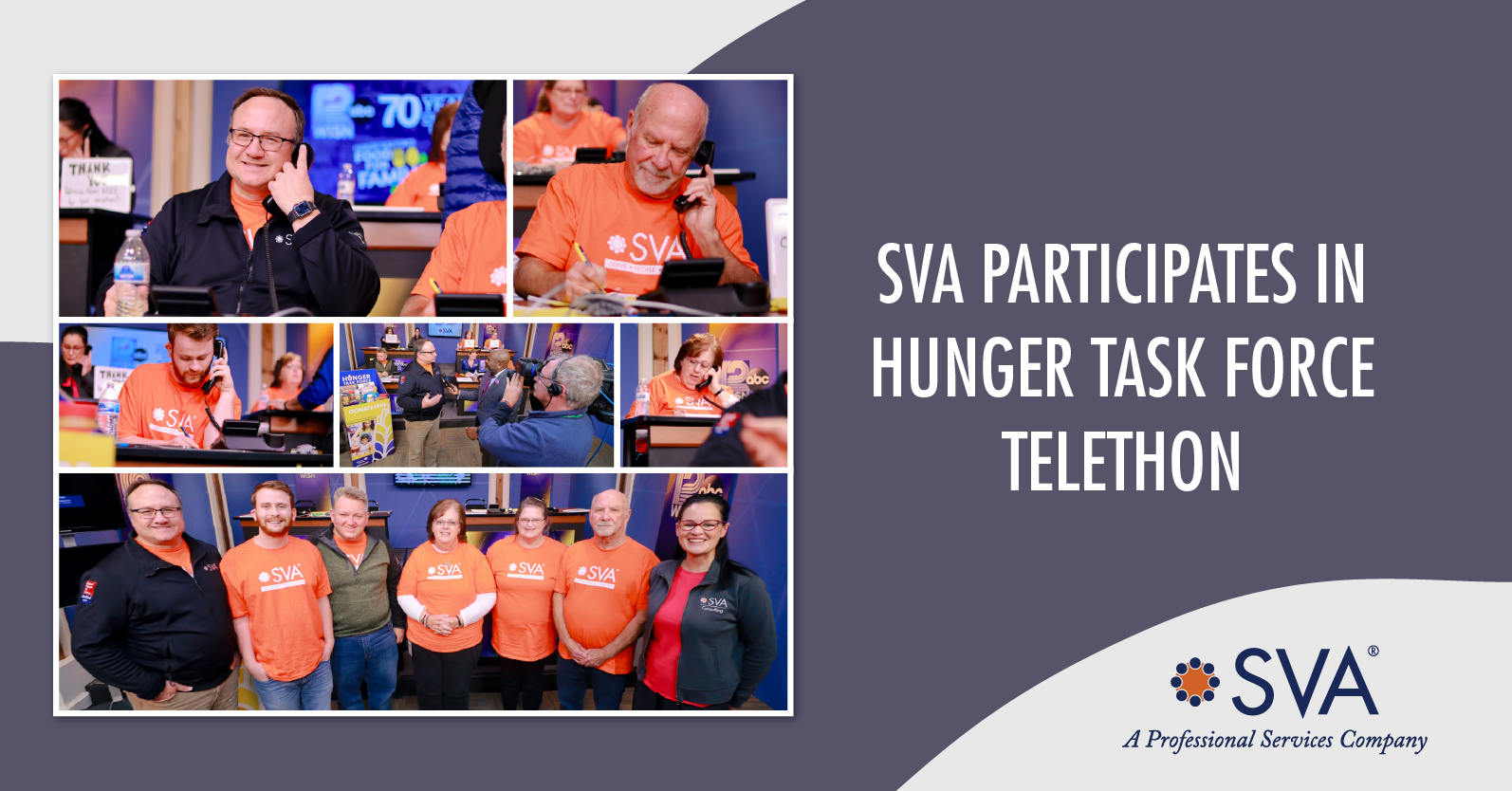 SVA Participates in Hunger Task Force Telethon