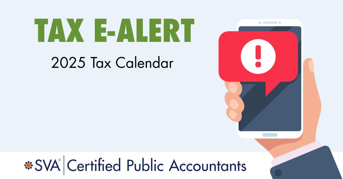 2025 Tax Calendar